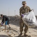 Deployed Soldiers Clean up Camp