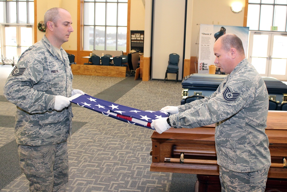 Honor Guard training