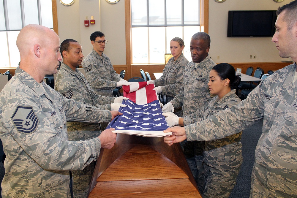 Honor Guard training