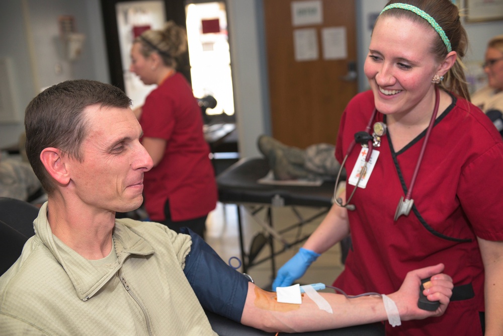 Wing donates 116 percent of blood drive goal