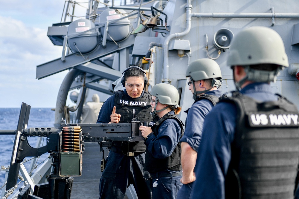 Laboon is underway conducting a Composite Training Unit Exercise (COMPTUEX) with the George H.W. Bush Carrier Strike Group in preparation for an upcoming deployment.