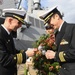 USS John S. McCain and JMSDF Wreath Exchange