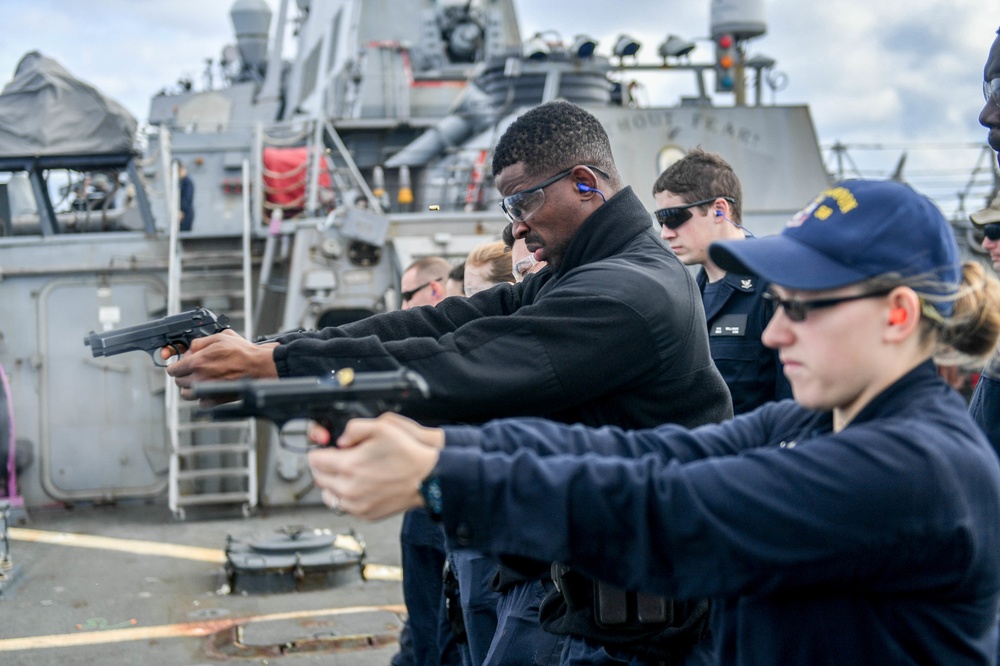 Laboon is underway conducting a Composite Training Unit Exercise (COMPTUEX) with the George H.W. Bush Carrier Strike Group in preparation for an upcoming deployment.