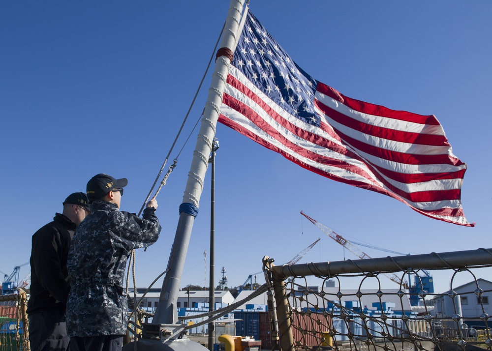 USS John S. McCain Departs Yokosuka, Japan