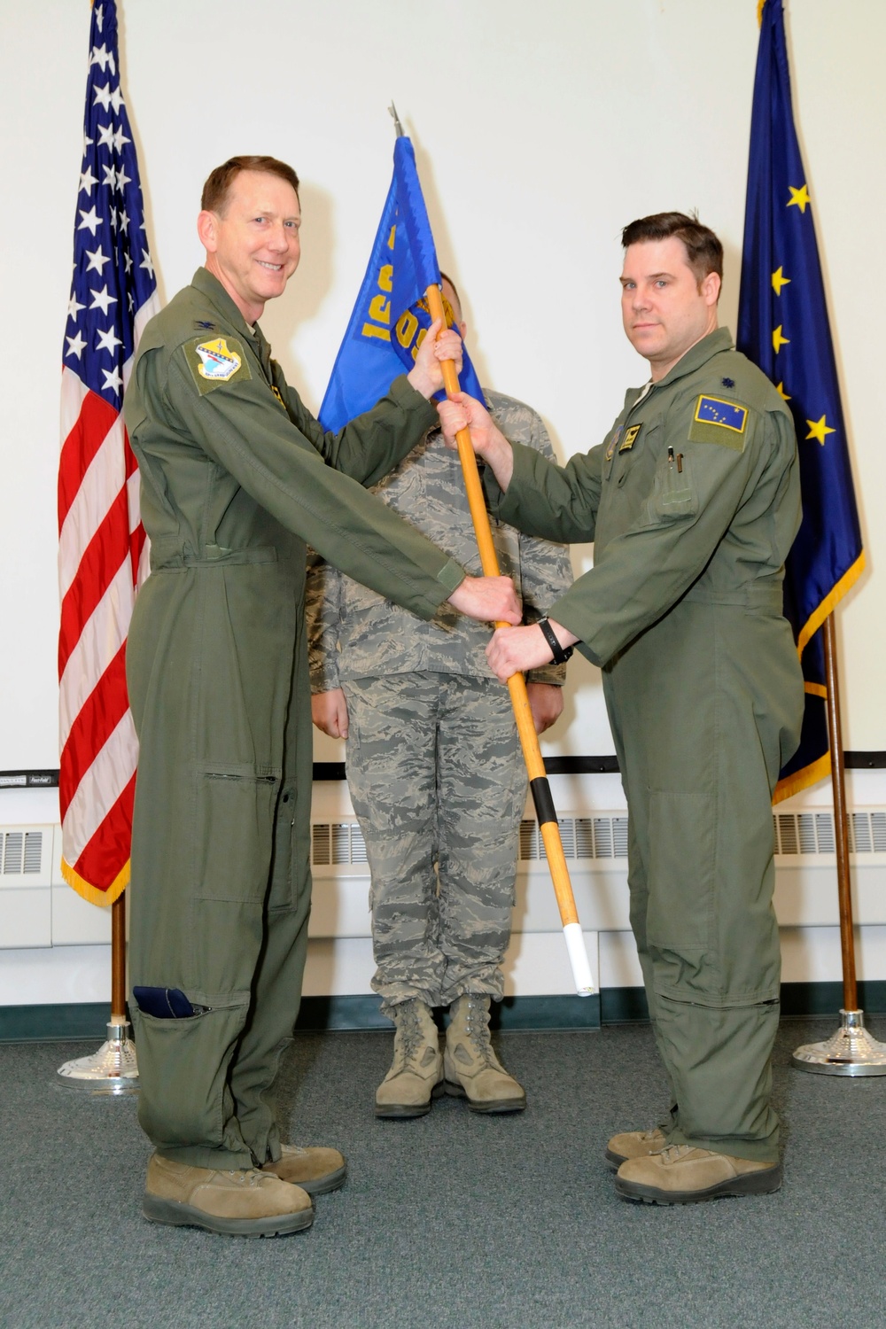 Doyle takes command of 168th Operations Support Squadron
