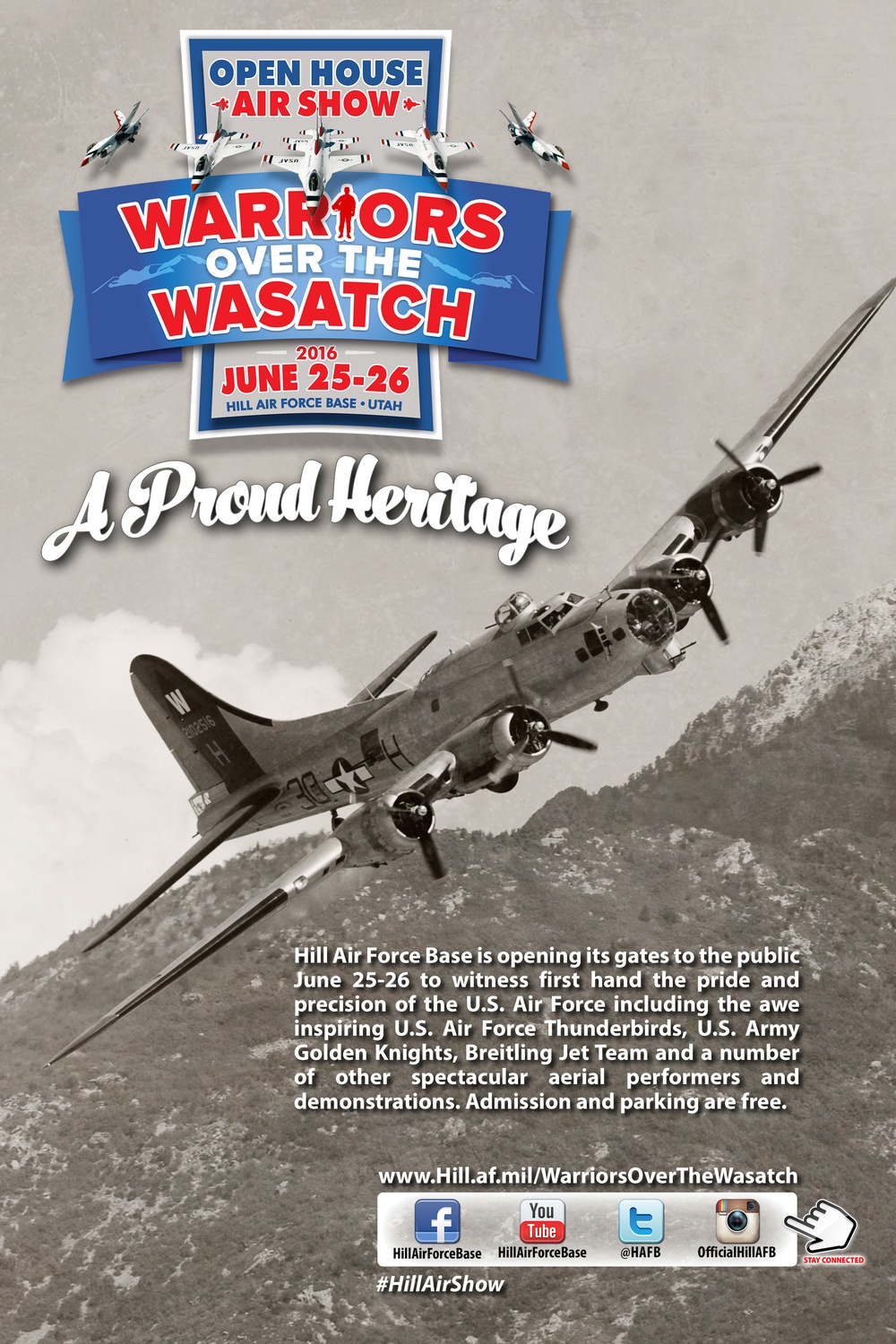 2016 Open House and Air Show: A Proud Heritage – poster 24” x 36”