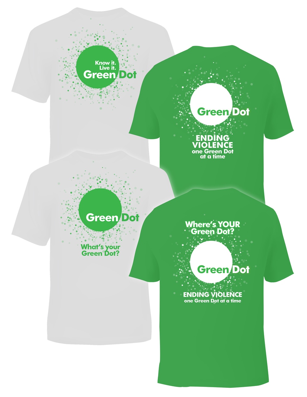 Green Dot – Logo and t-shirts branding