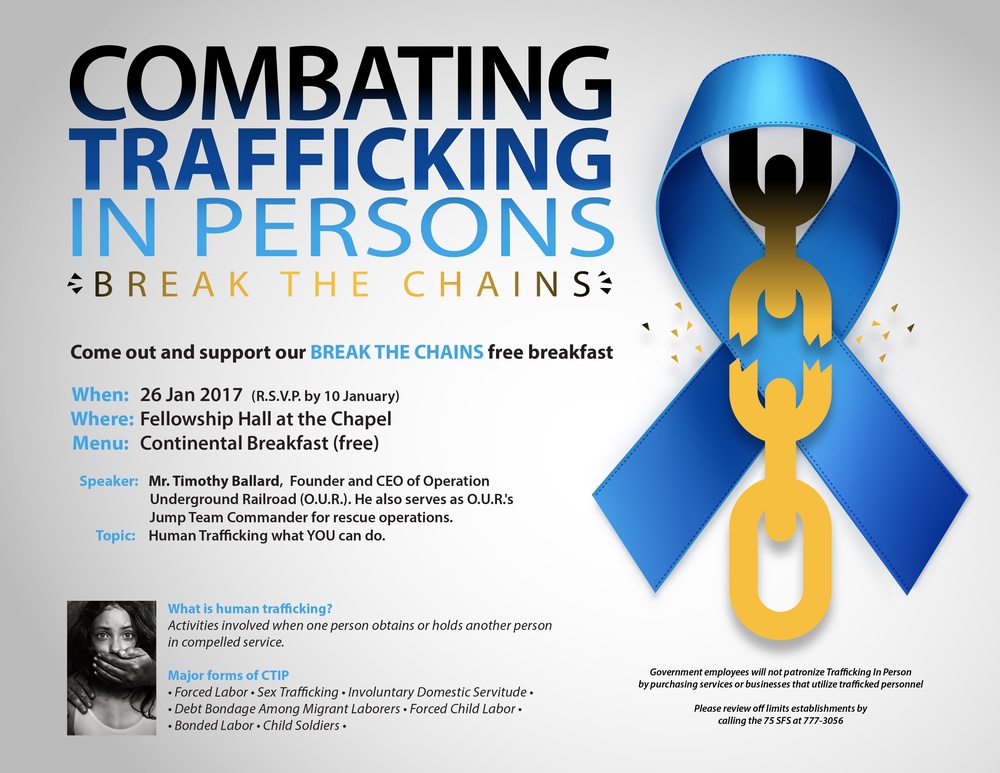 Combat Trafficking In Persons – Logo and Flyer 8.5&quot; x 11&quot;