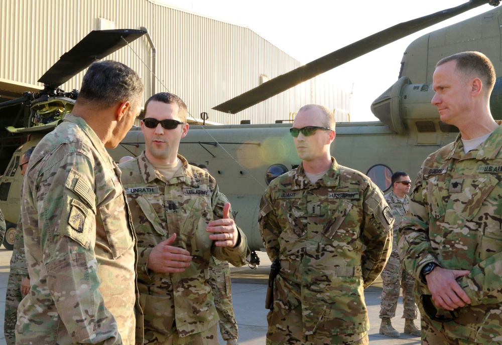 U.S. Army Central commander visits Soldiers in Afghaninstan