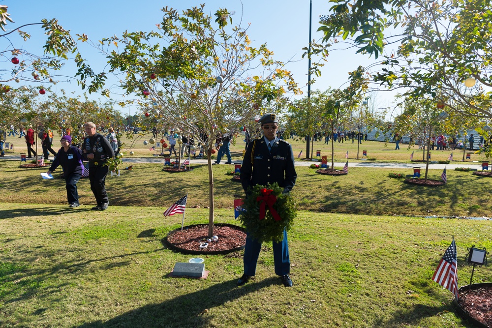 Richmond Hill High School Cadet Participates in Wreaths for Warriors Walk Ceremony