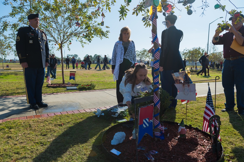 Family Members Visit Warriors Walk