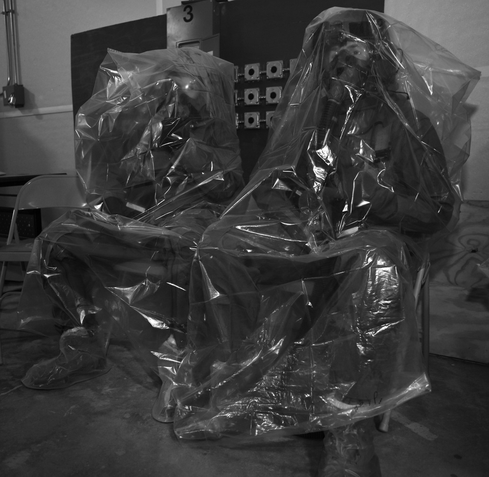 AFSOC hosts aircrew chemical decontamination exercise