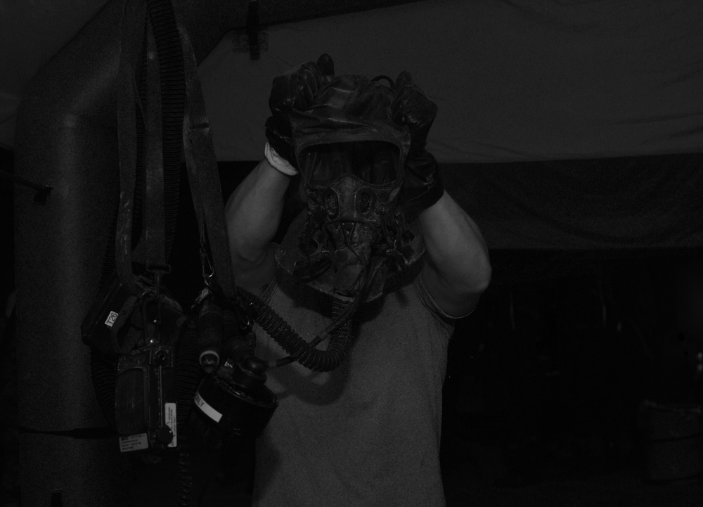 AFSOC hosts aircrew chemical decontamination exercise