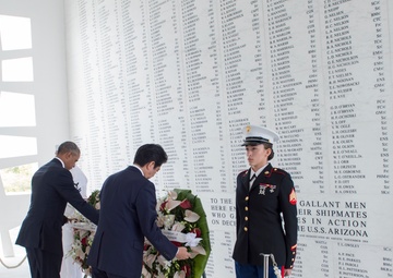 President Obama and Prime Minister Abe Visit USS Arizona Memorial