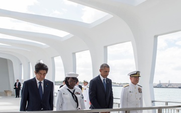 President Obama and Prime Minister Abe Visit USS Arizona Memorial