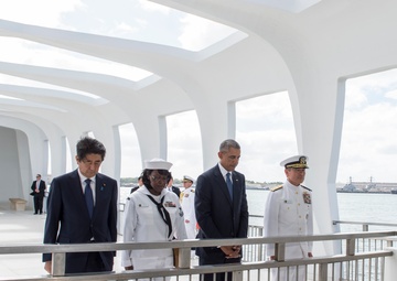 President Obama and Prime Minister Abe Visit USS Arizona Memorial