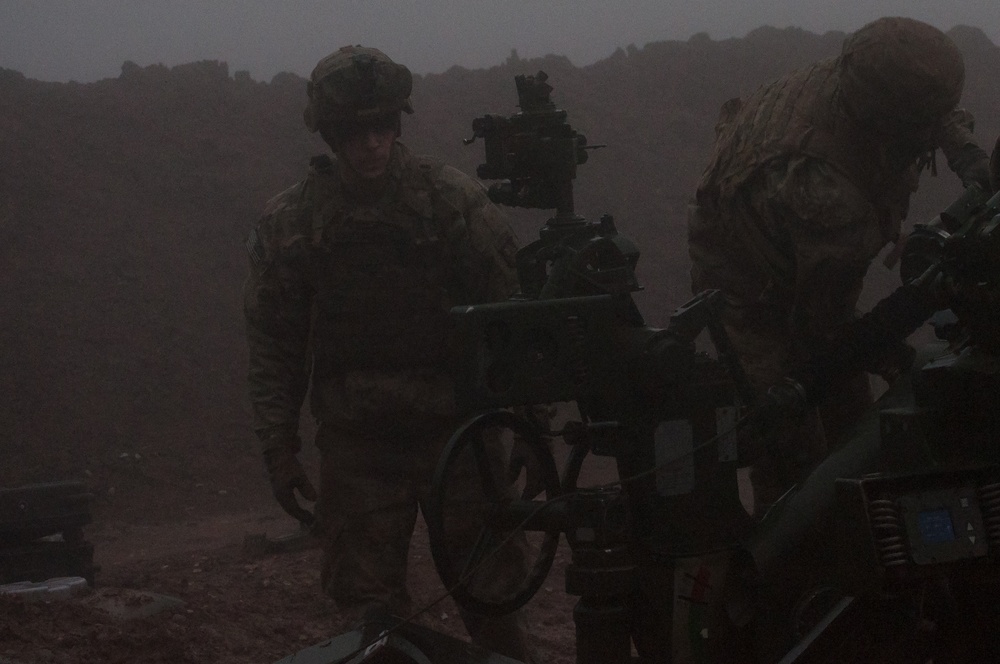 Rain Or Shine: Task Force Strike Artillerymen support Mosul counter-offensive