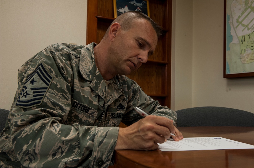 18th Wing welcomes Command Chief Ditore