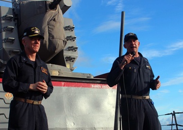 USS Mason (DDG 87) RADM Malloy Visit