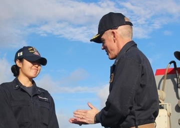 USS Mason (DDG 87) CSG 10 Commander Visit