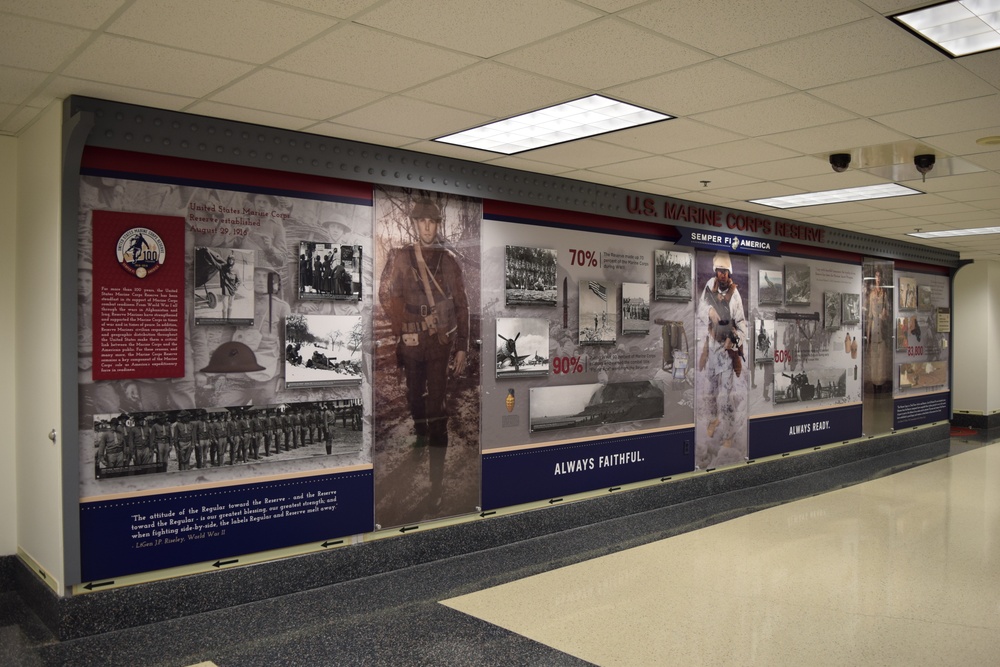 Marine Corps Reserve Centennial Exhibit Unveiled at Pentagon