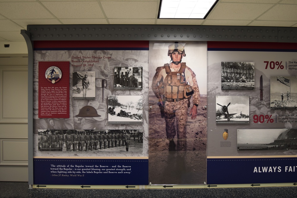 Marine Corps Reserve Centennial Exhibit Unveiled at Pentagon