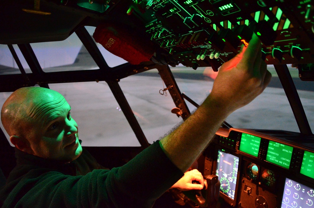 403rd Maintainers do time behind flight controls