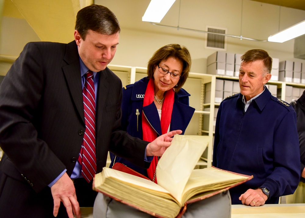 Coast Guard Commandant Adm. Paul Zukunft tours National Archives