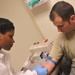 Airmen provide medical services to members during the UTA.