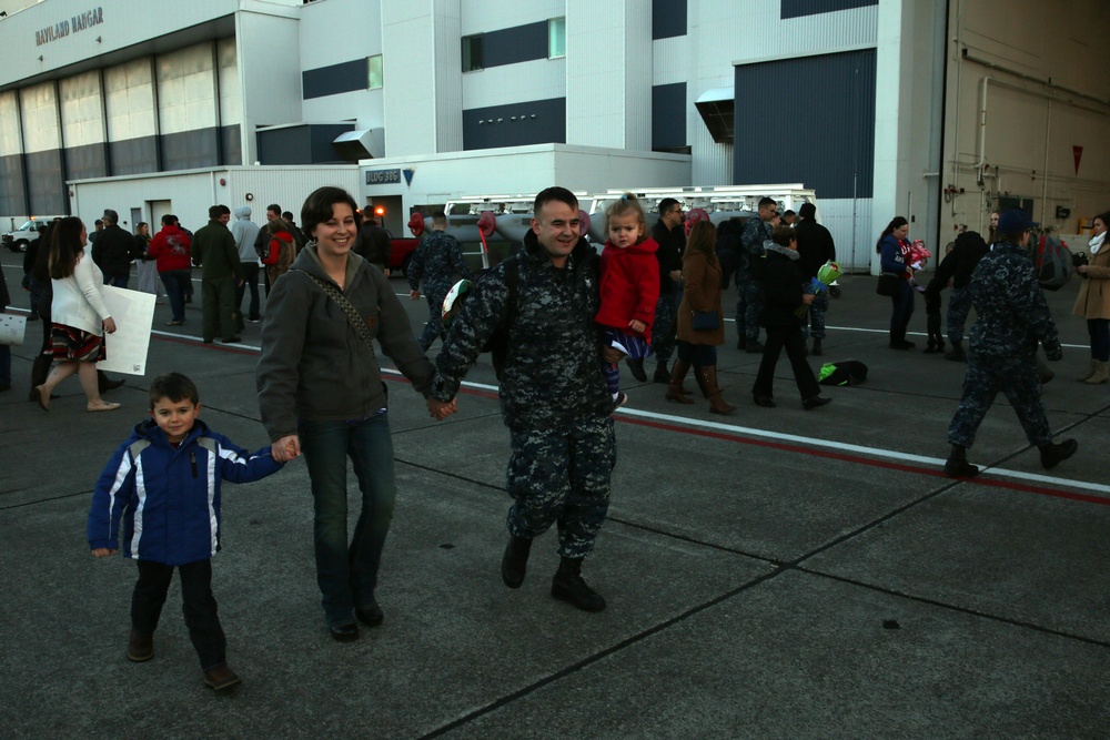 Electronic Attack Squadron 130 returns to Naval Air Station Whidbey Island following deployment