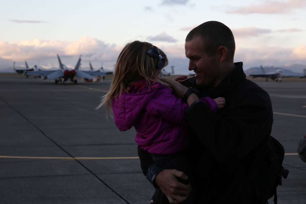 Electronic Attack Squadron 130 returns to Naval Air Station Whidbey Island following deployment