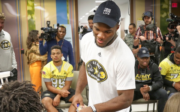 All-American Athletes and Soldiers join forces to bring smiles to kids