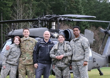 Former aviation student flies Black Hawk back to high school