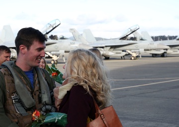 Electronic Attack Squadron 130 returns to Naval Air Station Whidbey Island following deployment