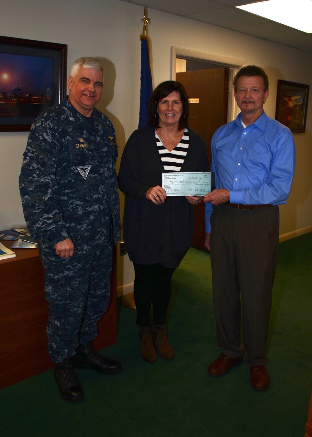 Navy-Marine Corps Relief Society Pax River receives $1,000 Donation