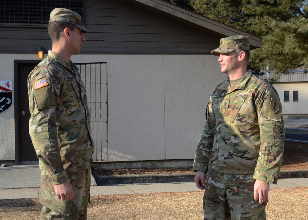 ‘Devil’ brigade NCO mentors son during Korean deployment