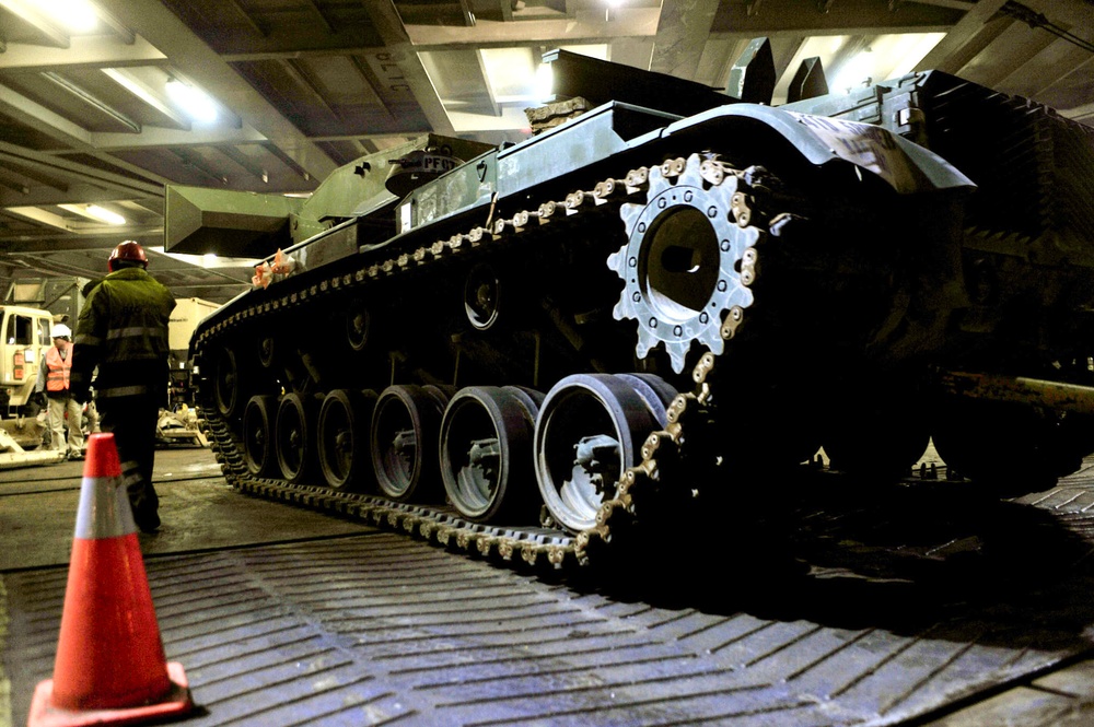 Tanks arrive in Germany to begin armor rotations