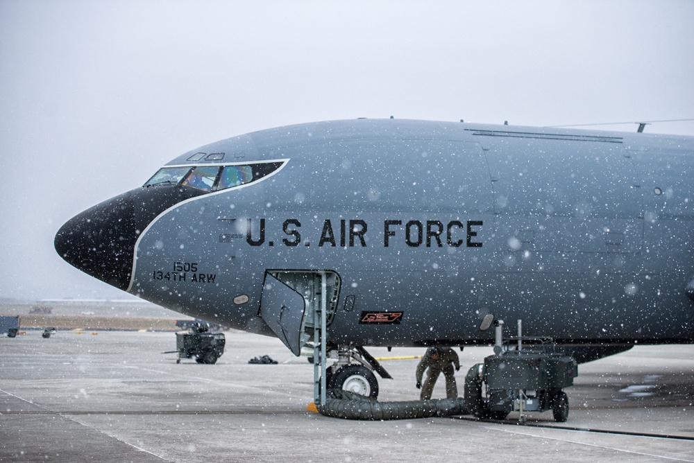 KC-135 In The Snow