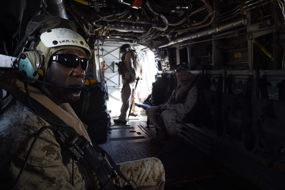 CMC and SgtMaj MC visit Marines and Sailors aboard Camp Lemonnier and the USS Makin Island
