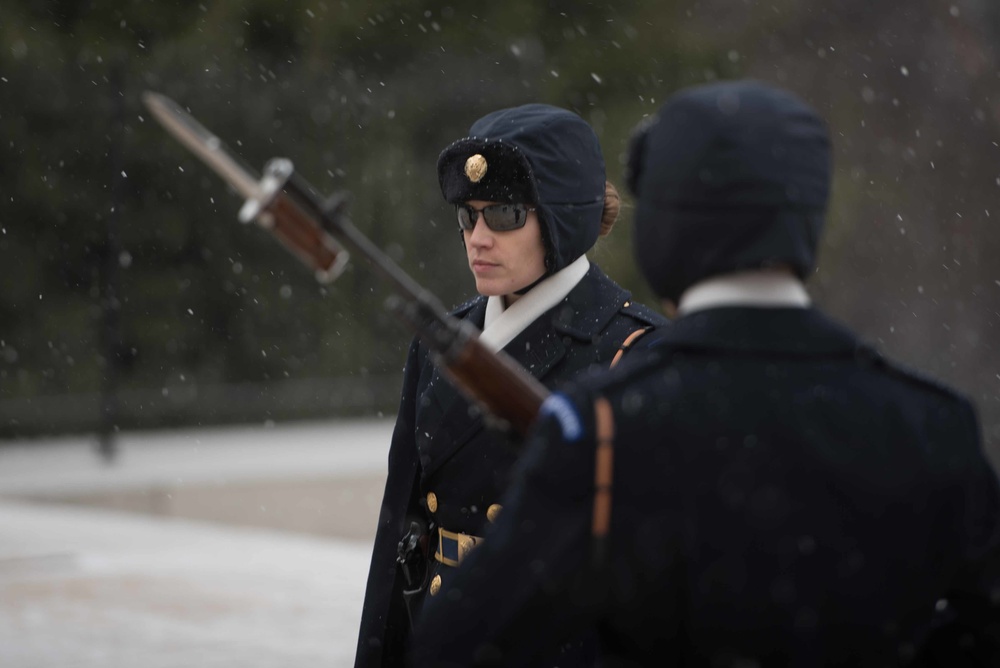 First Snow at the Tomb of the Unknown Soldier 2017