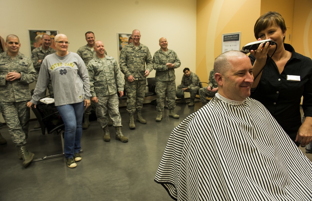 Chiefs chop hair for cancer