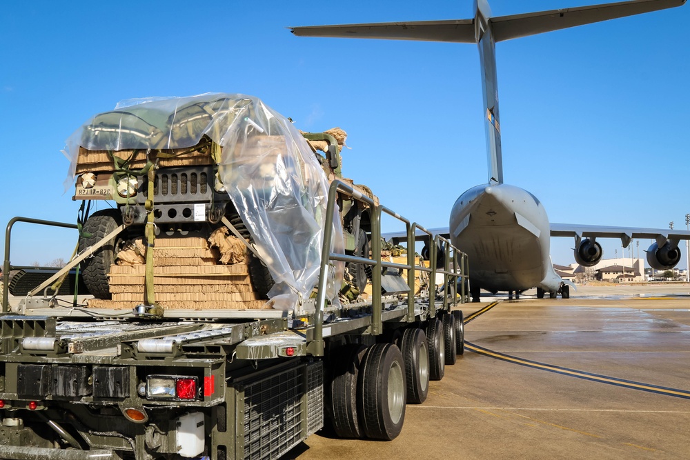 Humvee upload to a C-17