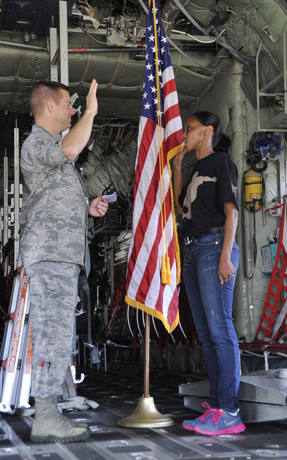 Enlistment on a WC130J aircraft