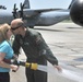 345th Squadron Commander celebrates &quot;fini flight&quot;