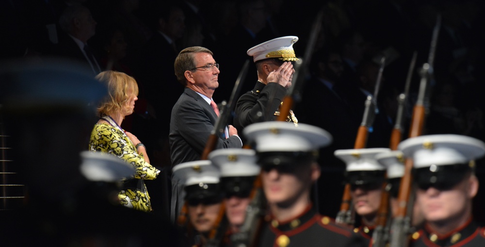 Armed Forces Full Honor Review Farewell Ceremony in honor of the Honorable Aston B. Carter, 25th Secretary of Defense.