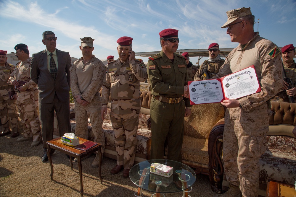 Task Force Al-Taqaddum leaders visit Iraqi security forces