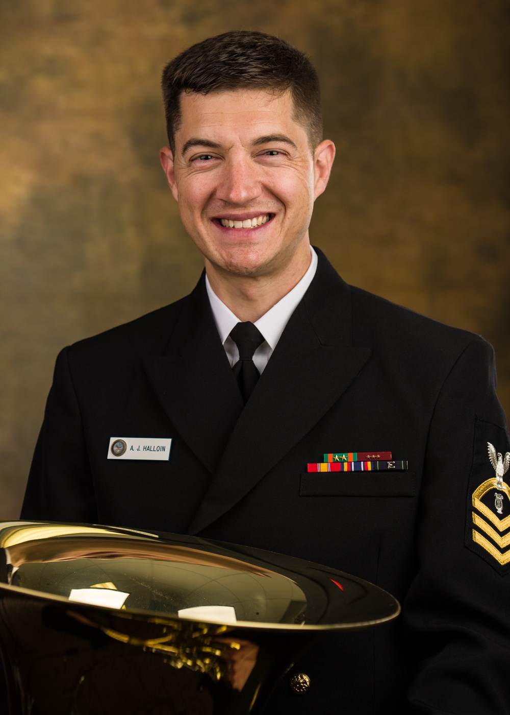 Navy Senior Petty Officer Halloin, supports the 58th Presidential Inauguration