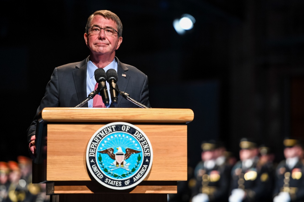 Secretary of Defense Ashton B. Carter Armed Forces Honor Farewell
