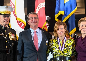 Secretary of Defense Ashton B. Carter Armed Forces Honor Farewell
