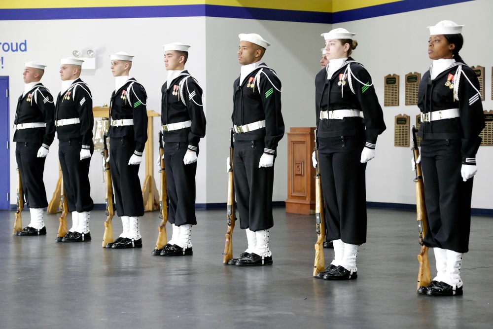U.S. Navy Ceremonial Guard Drill Team demonstrate capabilities